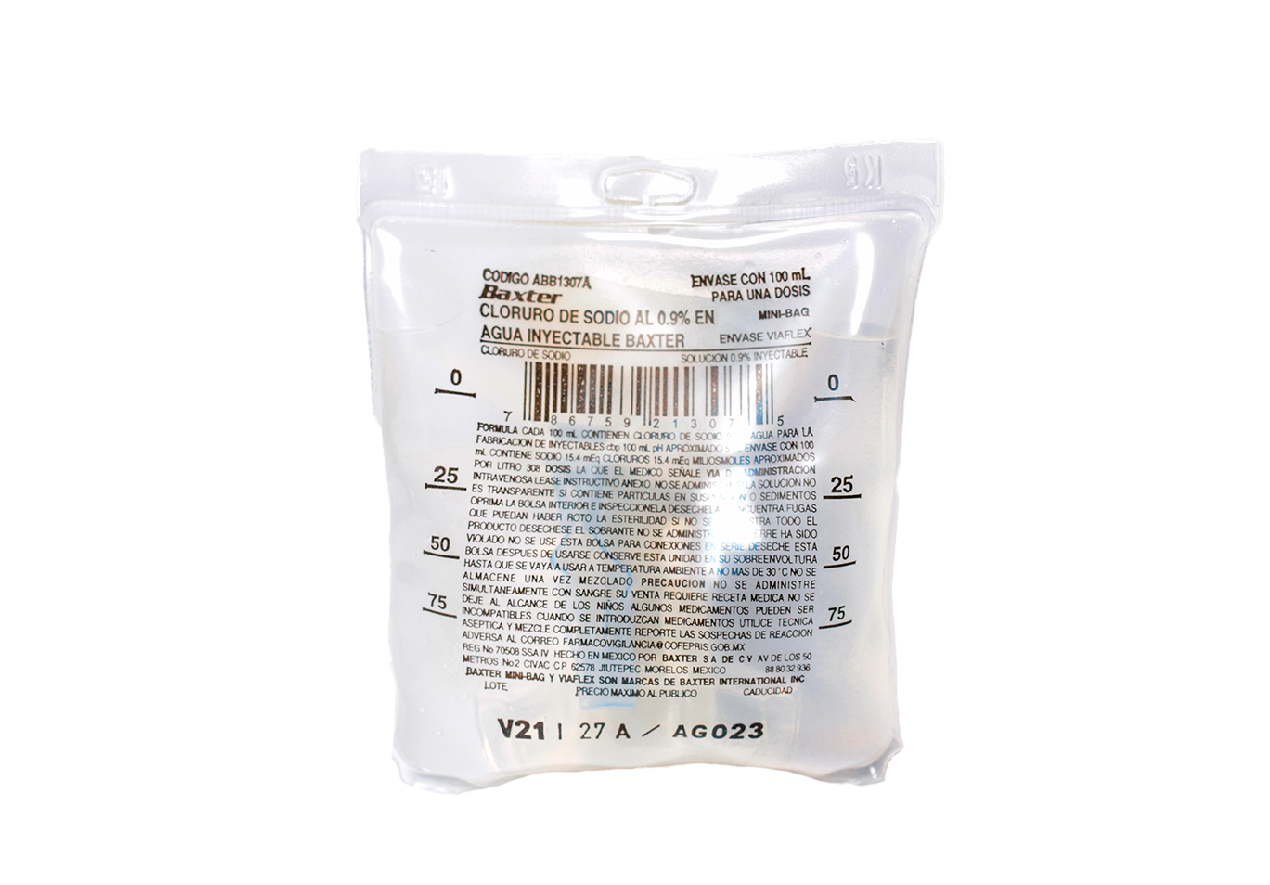 Agua Inyectable Cloruro de Sodio